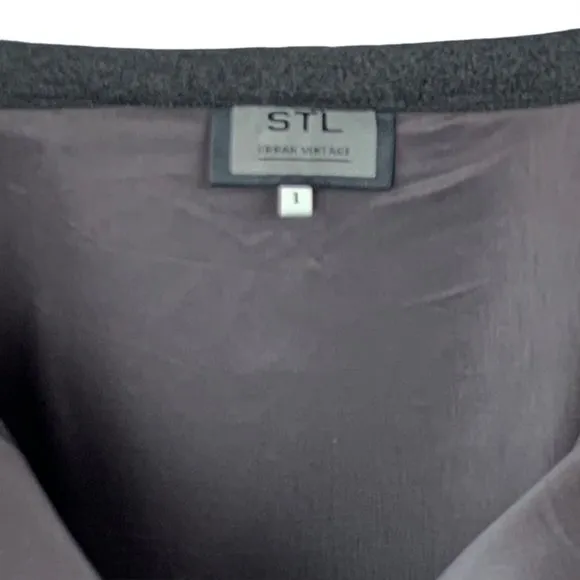 - STL Urban vintage gray side slit column maxi skirt - Size 6