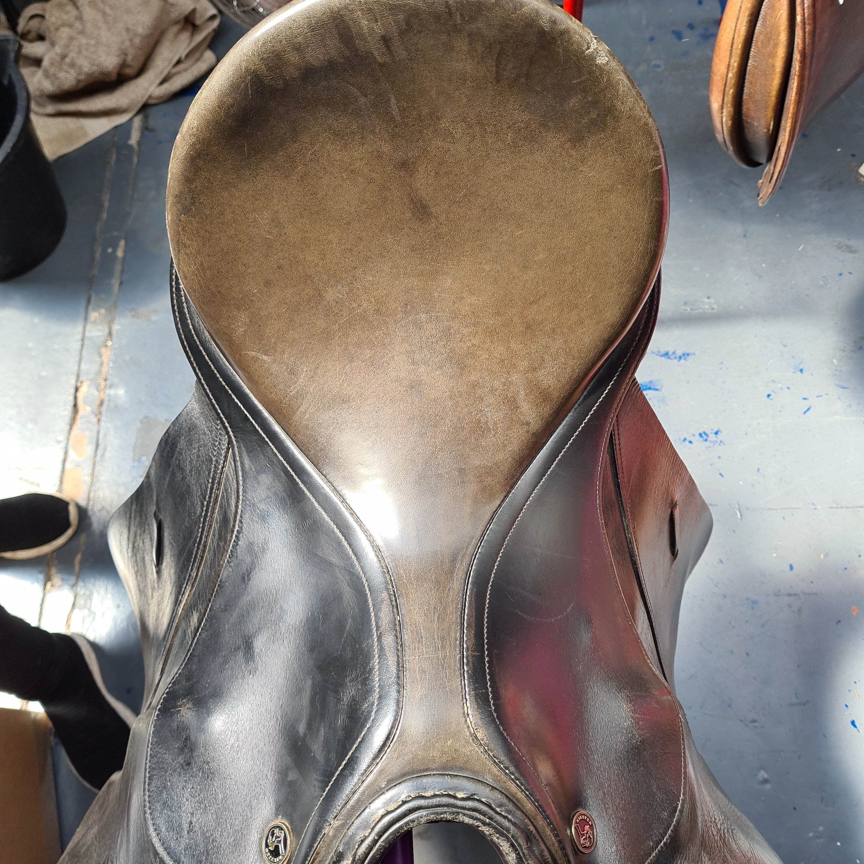 17" Kieffer GP Black saddle med fit