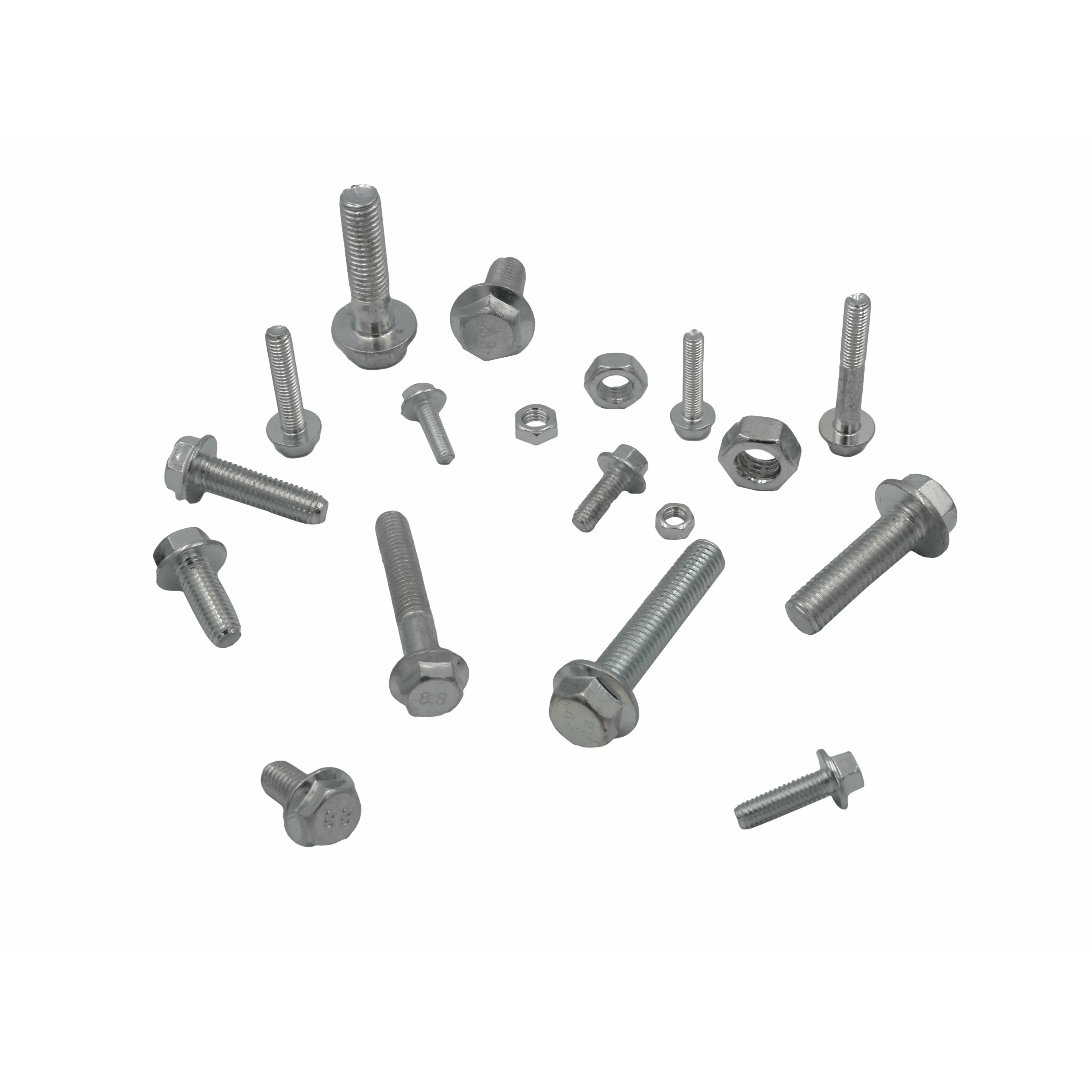 202pc High Tensile Metric Flange Head Bolt and Nut Grab Kit