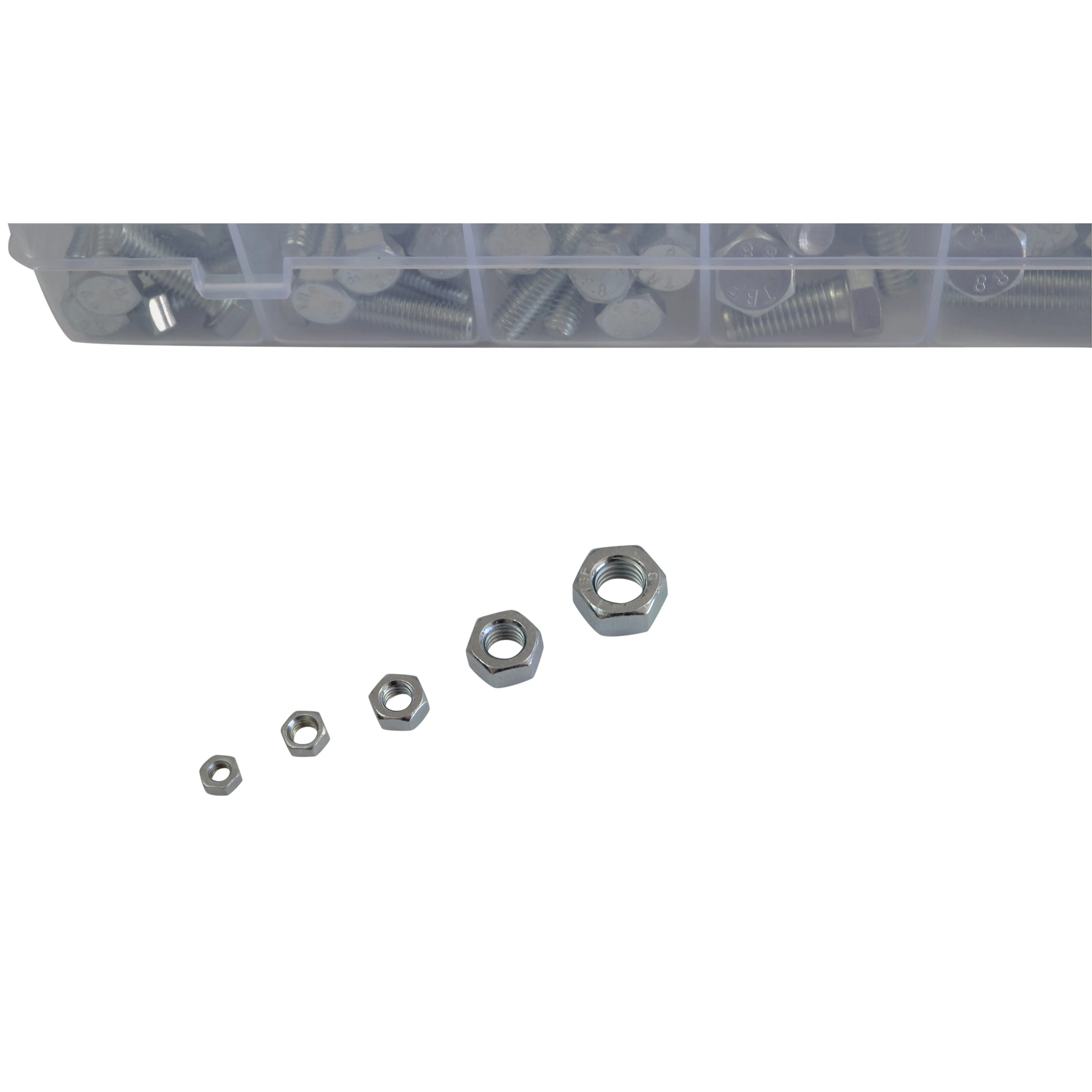 424pc High Tensile Metric Nut and Bolt Grab Kit