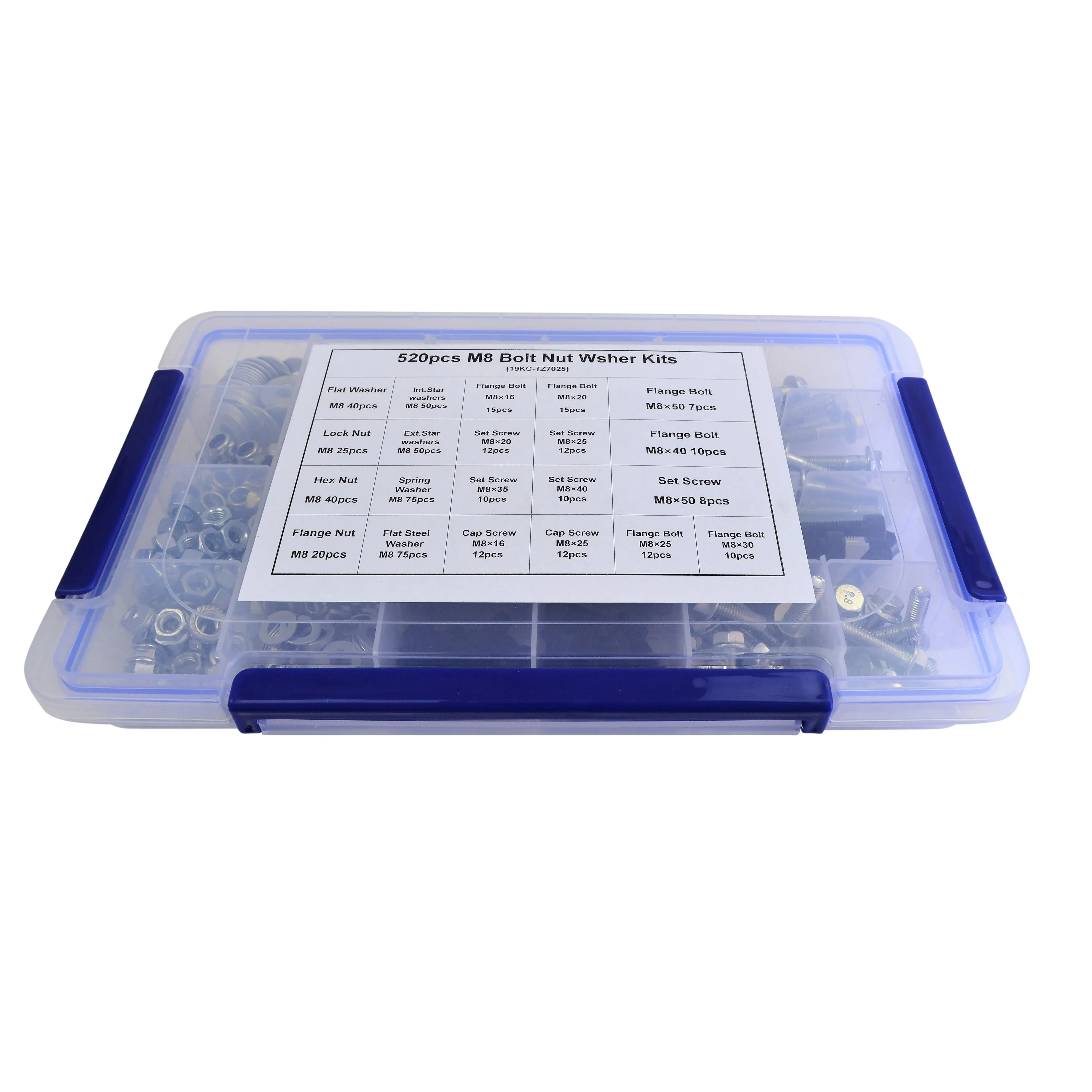520pc High Tensile Cap Screw Bolts Grab Kit