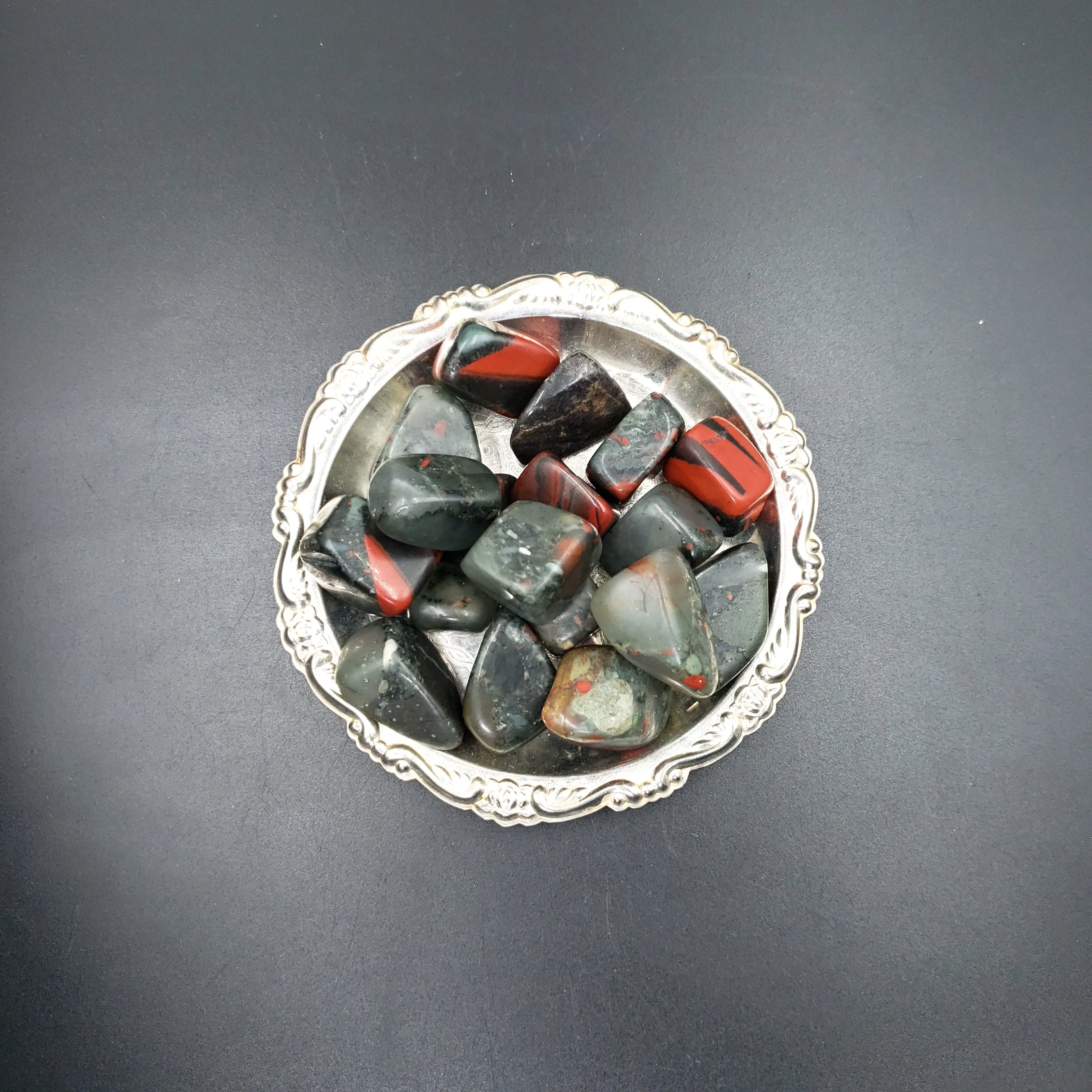 African Bloodstone Tumbled Stone