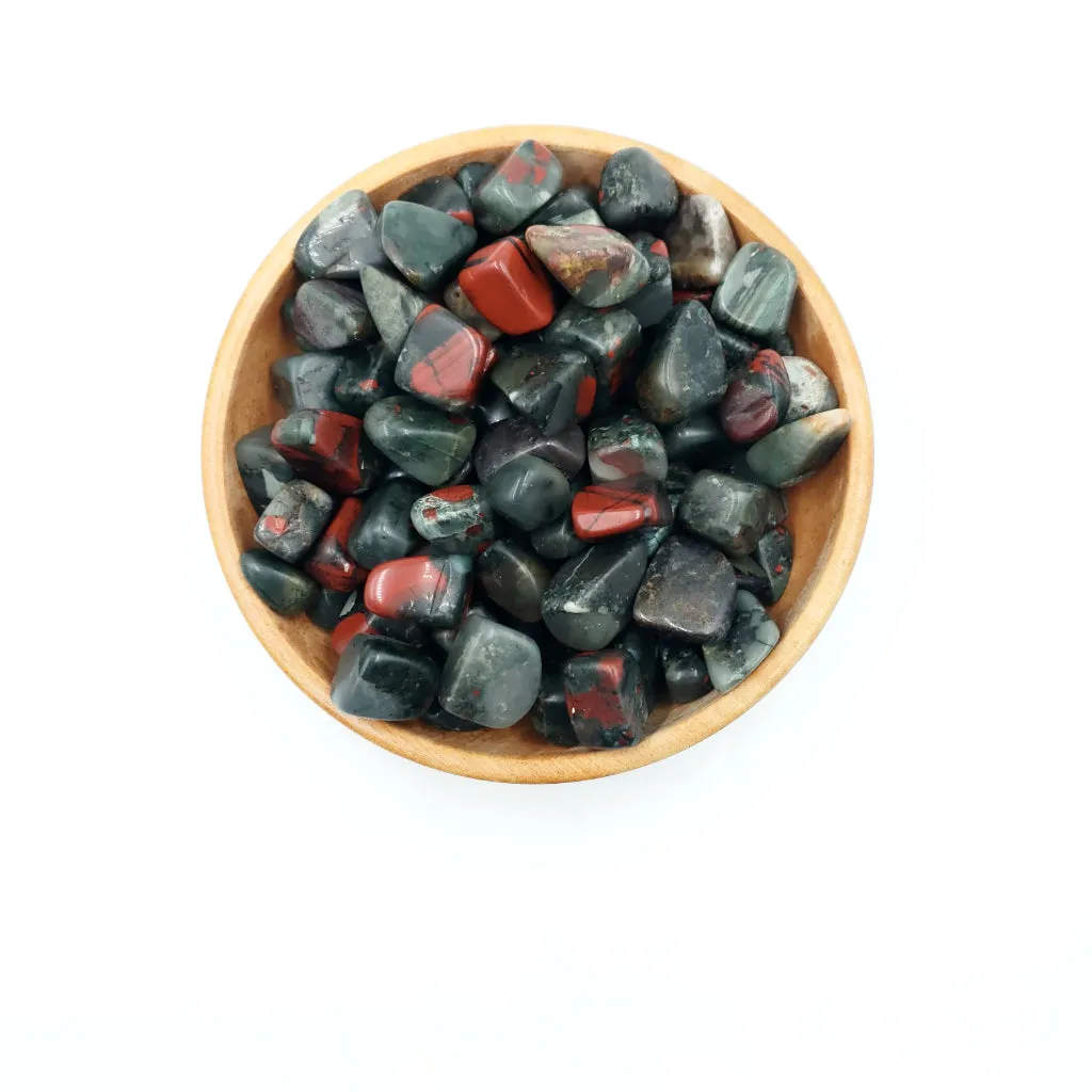 African Bloodstone Tumbled Stone