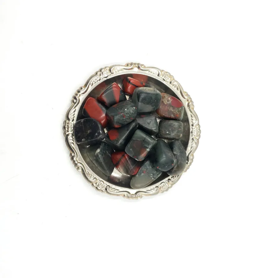 African Bloodstone Tumbled Stone