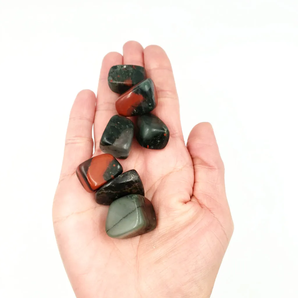African Bloodstone Tumbled Stone