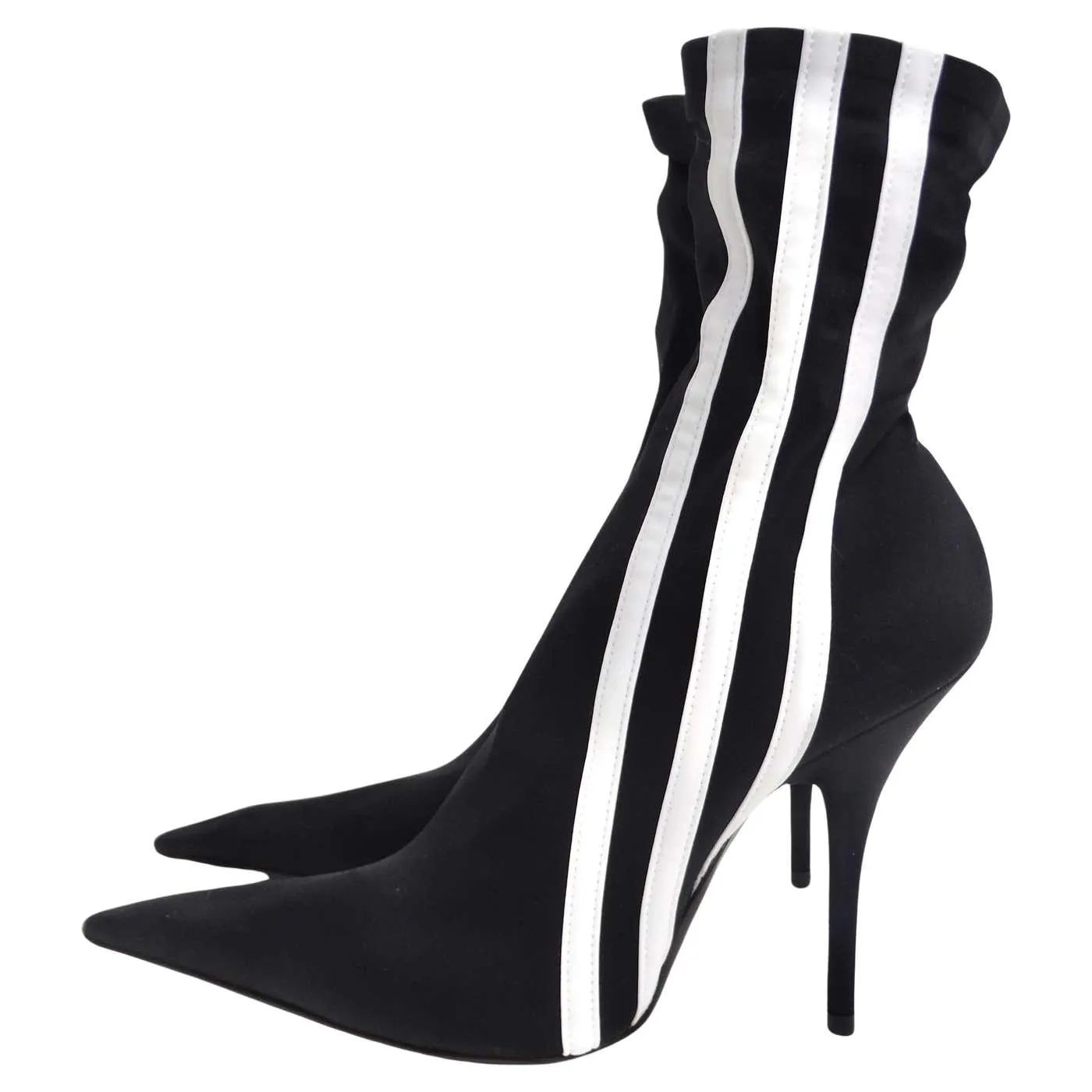 Balenciaga X Adidas Knife 110 Spandex-Knit Ankle Boots