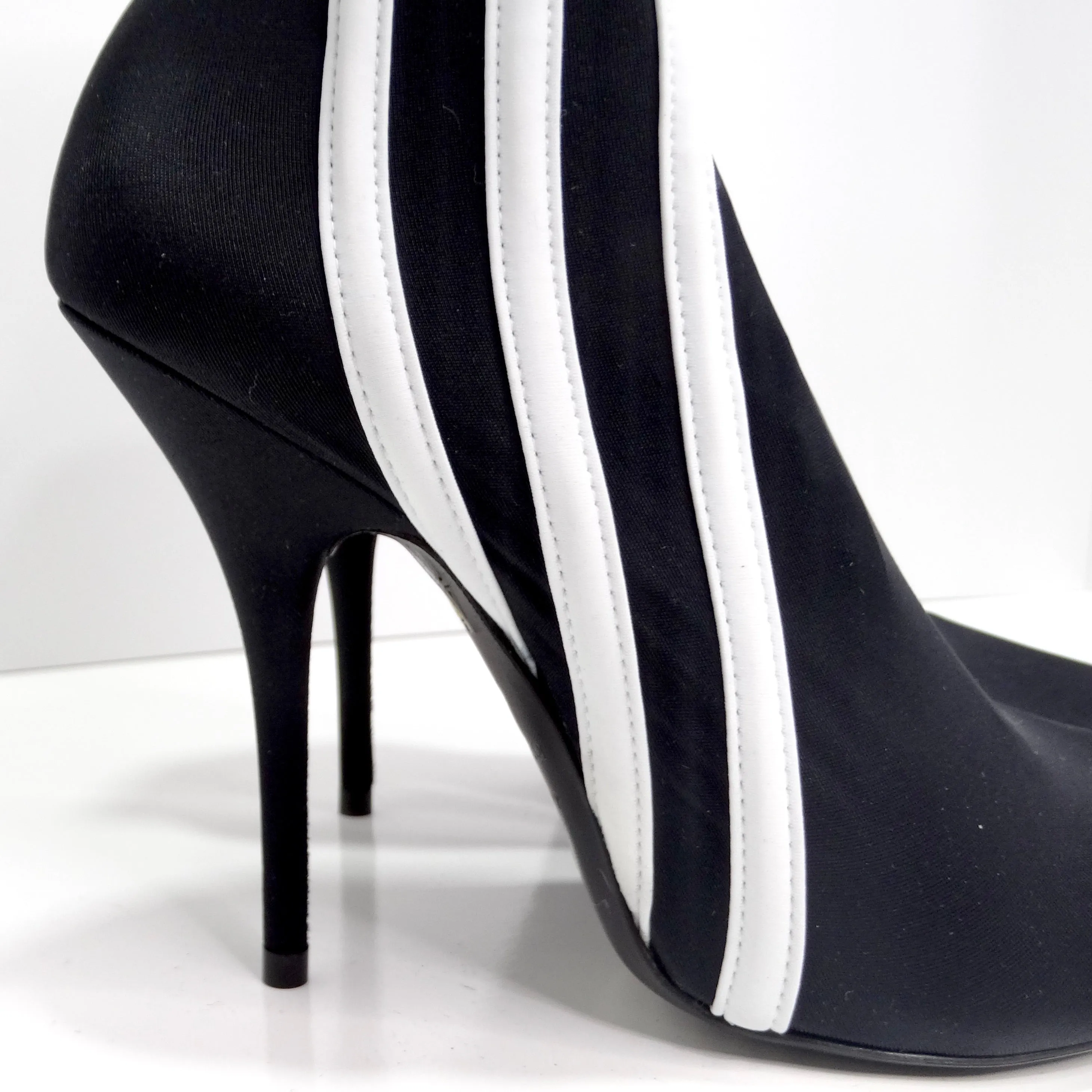 Balenciaga X Adidas Knife 110 Spandex-Knit Ankle Boots