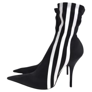 Balenciaga X Adidas Knife 110 Spandex-Knit Ankle Boots
