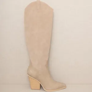 Barcelona Knee High Boot - Tan