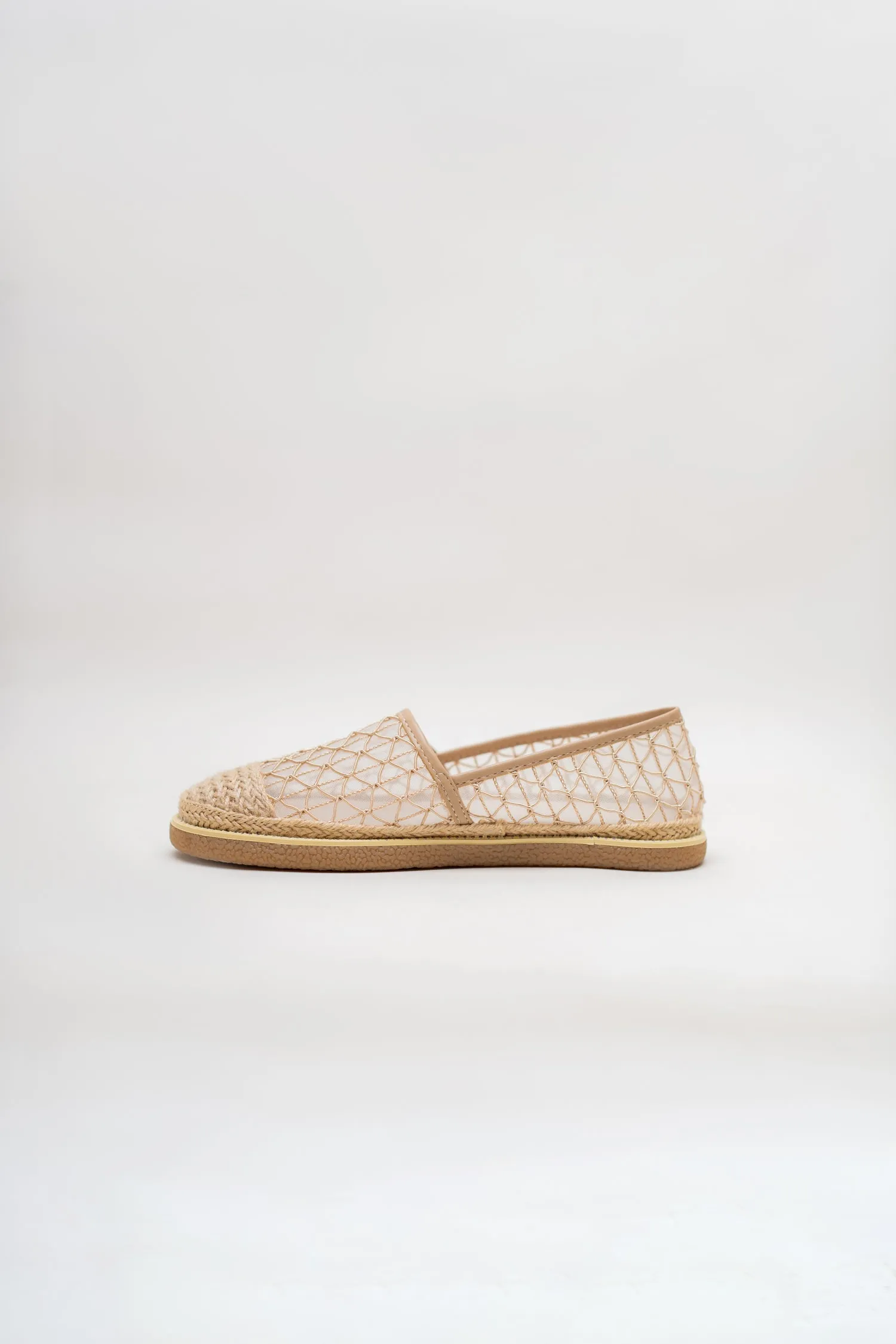 Beige Mesh ESPADRILLES LOAFERS