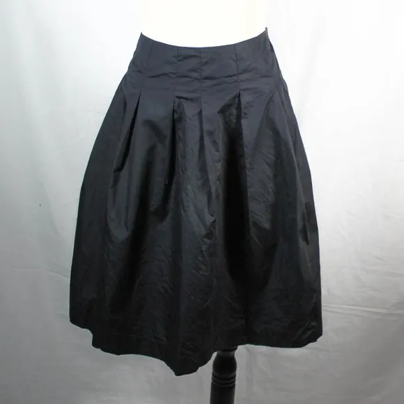 Black Banana Republic A Line Skirt Pleated Skirt with Pockets