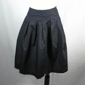 Black Banana Republic A Line Skirt Pleated Skirt with Pockets