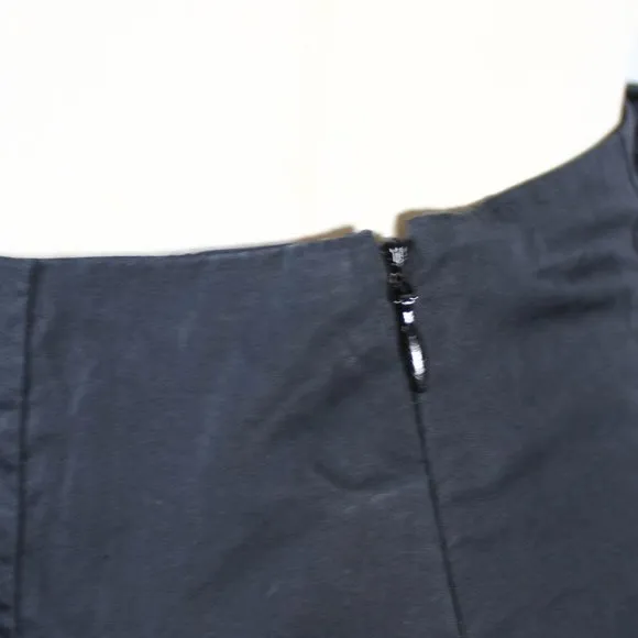 Black Banana Republic A Line Skirt Pleated Skirt with Pockets