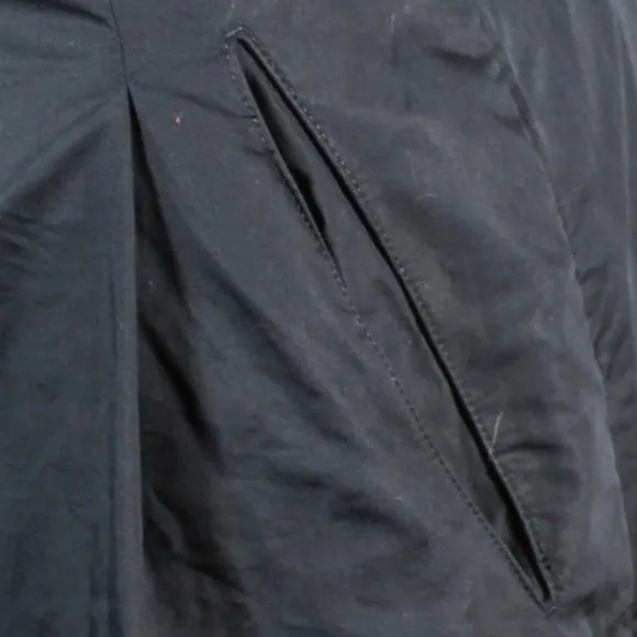 Black Banana Republic A Line Skirt Pleated Skirt with Pockets