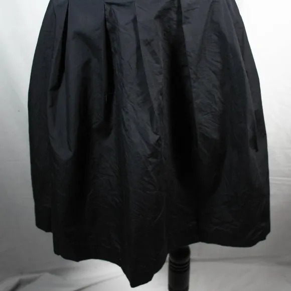 Black Banana Republic A Line Skirt Pleated Skirt with Pockets