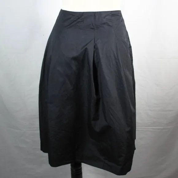 Black Banana Republic A Line Skirt Pleated Skirt with Pockets
