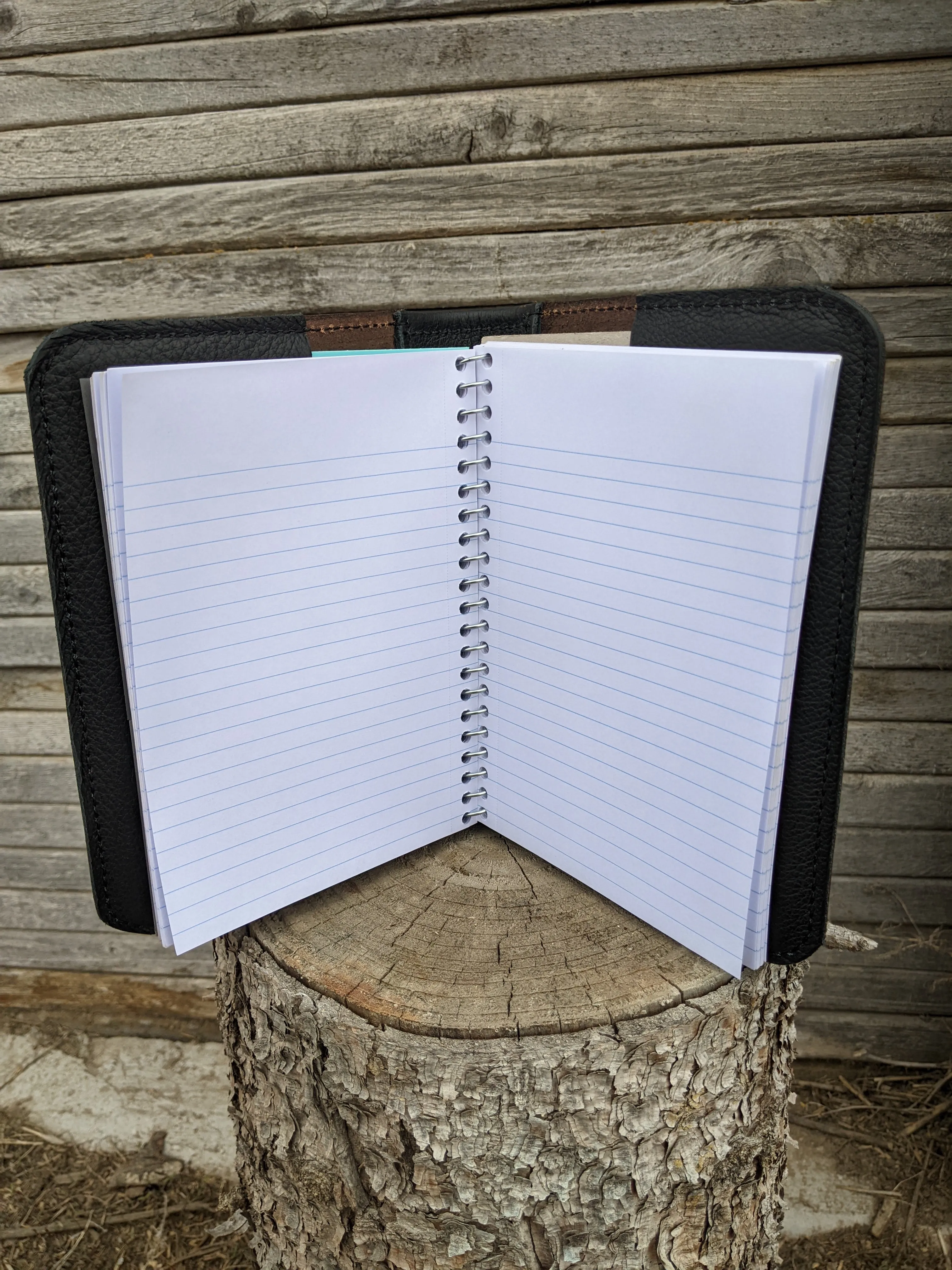 Black Jax Leather Notebook Cover