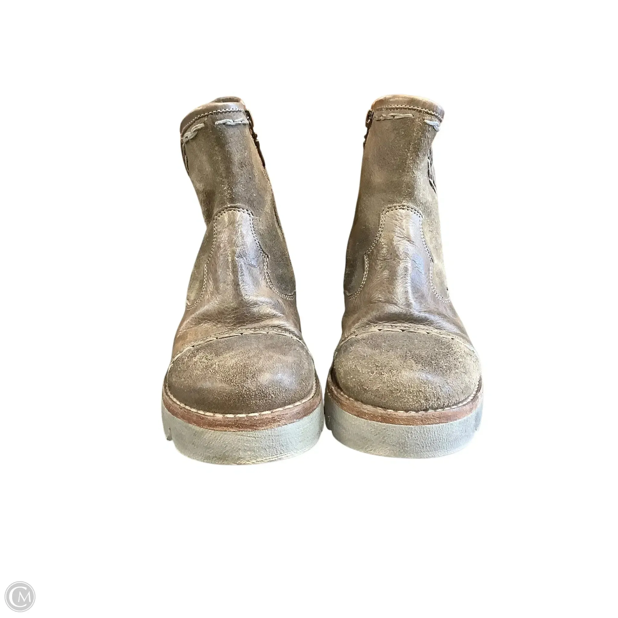 Boots Ankle Flats By Bed Stu In Cream, Size: 6.5