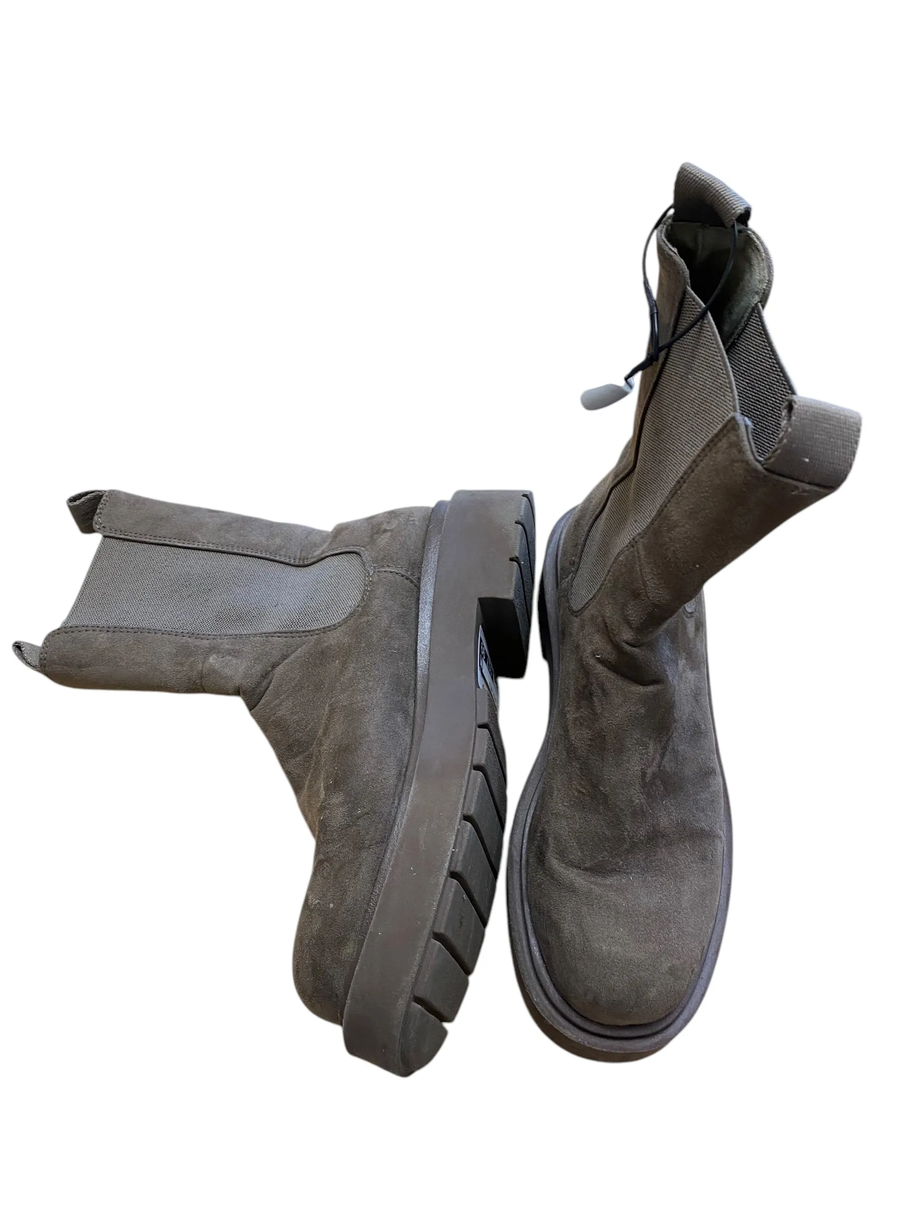 Boots Ankle Heels By H&m In Brown, Size: 7
