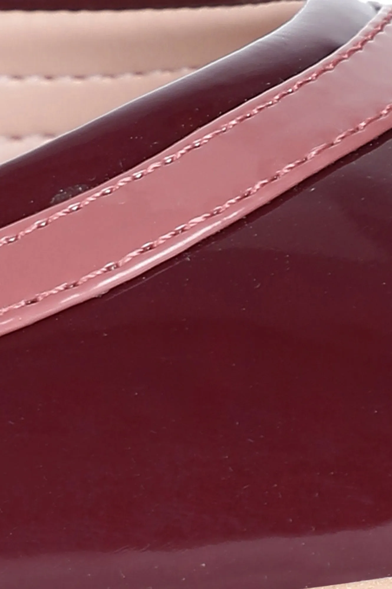 Burgundy Round Toe Solid Flat - ZKittie