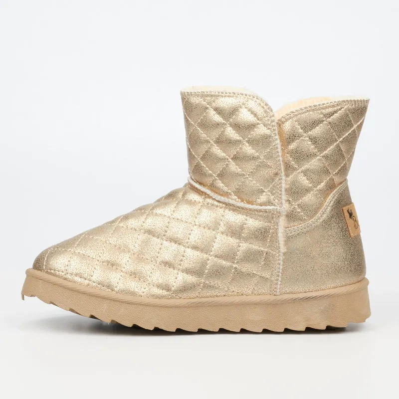 Butterfly Ankle Sleeper Boots - Gold