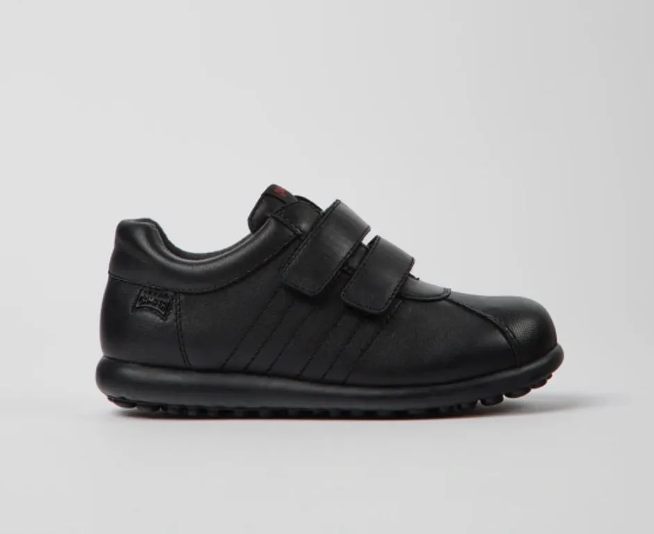 Camper Pelotas - Black Riptape School Shoe