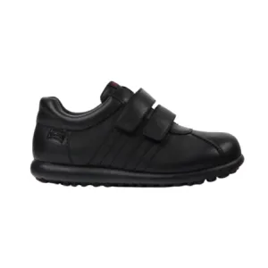 Camper Pelotas - Black Riptape School Shoe