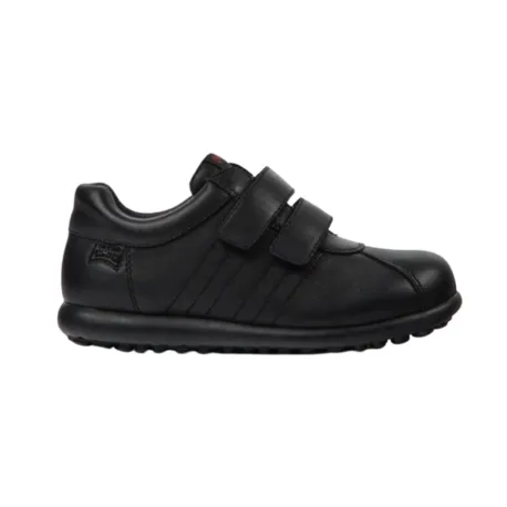 Camper Pelotas - Black Riptape School Shoe