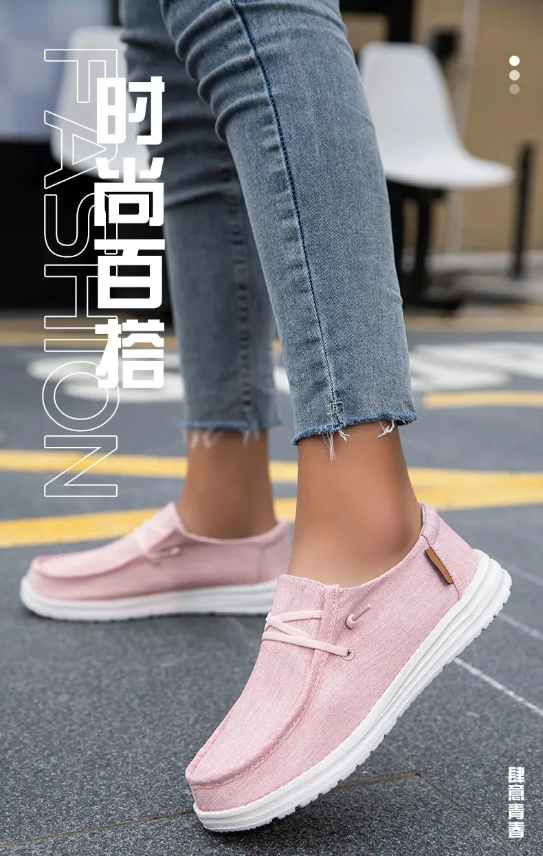 Casual Shoes Summer Women Men Couple Canvas Loafers Slip On Flat Women's Sport Sneakers Cloth Mom Zapatillas