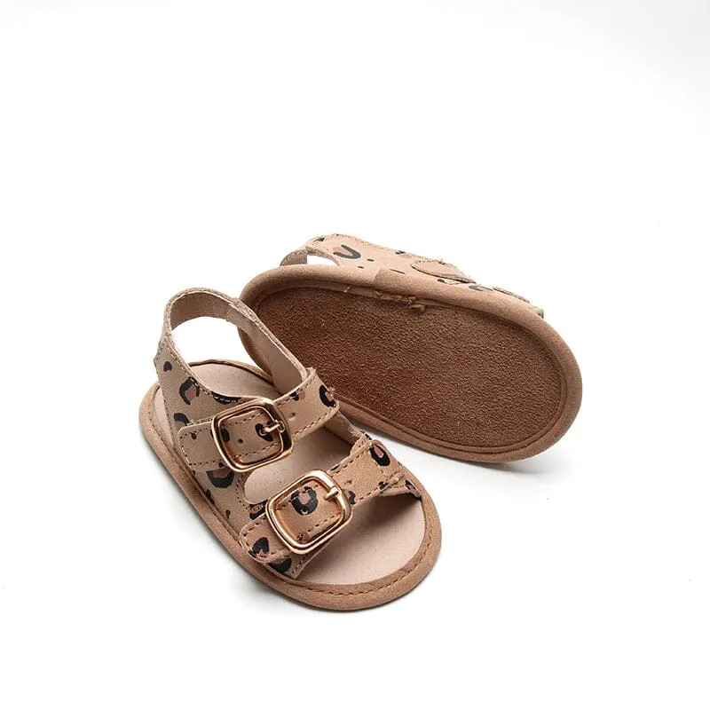 Cheetah- Summer Sandal - US Size 2-4 - Soft Sole