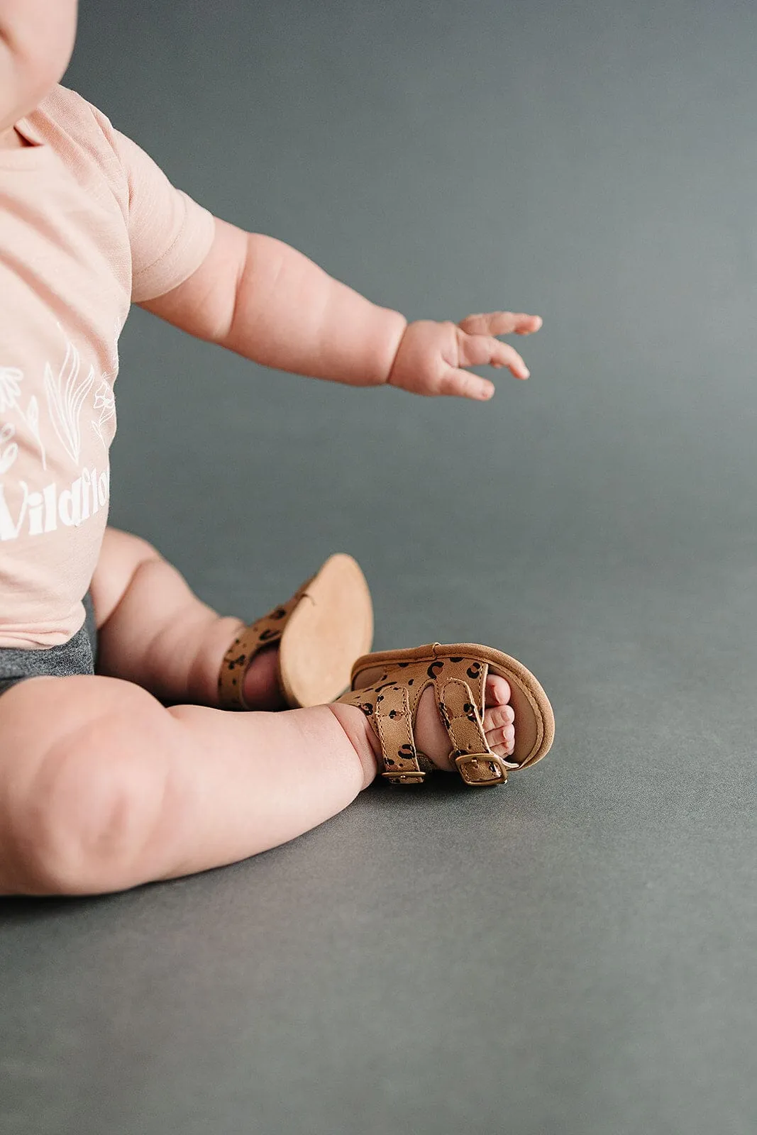 Cheetah- Summer Sandal - US Size 2-4 - Soft Sole