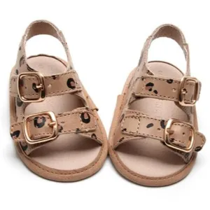 Cheetah- Summer Sandal - US Size 2-4 - Soft Sole