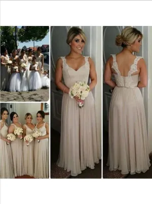 Chiffon Princess Sweetheart Bridesmaid Dresses,Sleeveless Floor Length Bridesmaid Dresses