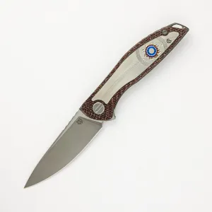 Chris Reeve Collaboration UniHation - Unique Graphic Custom Division - Brown Alutex - S90V Blade - MRBS