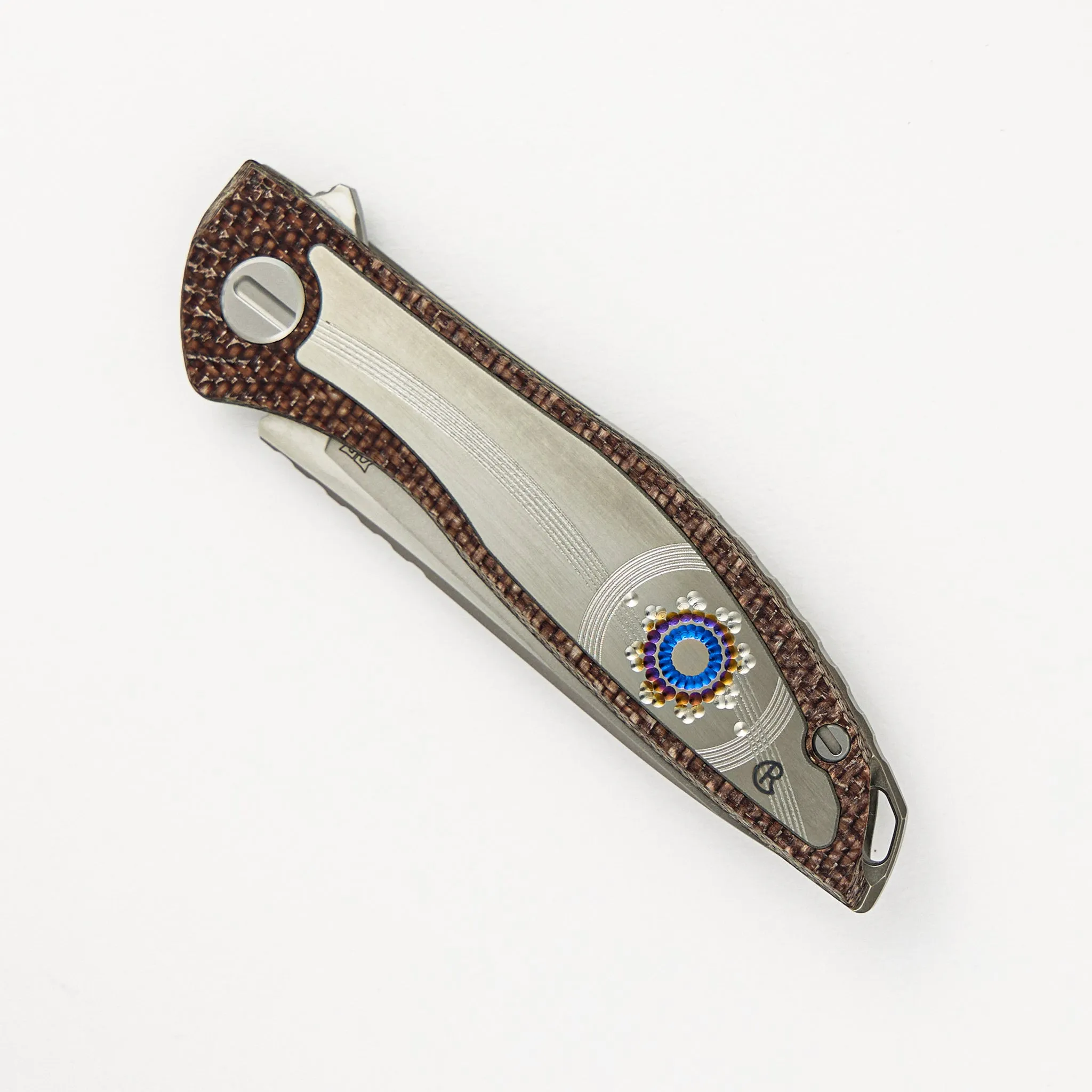 Chris Reeve Collaboration UniHation - Unique Graphic Custom Division - Brown Alutex - S90V Blade - MRBS