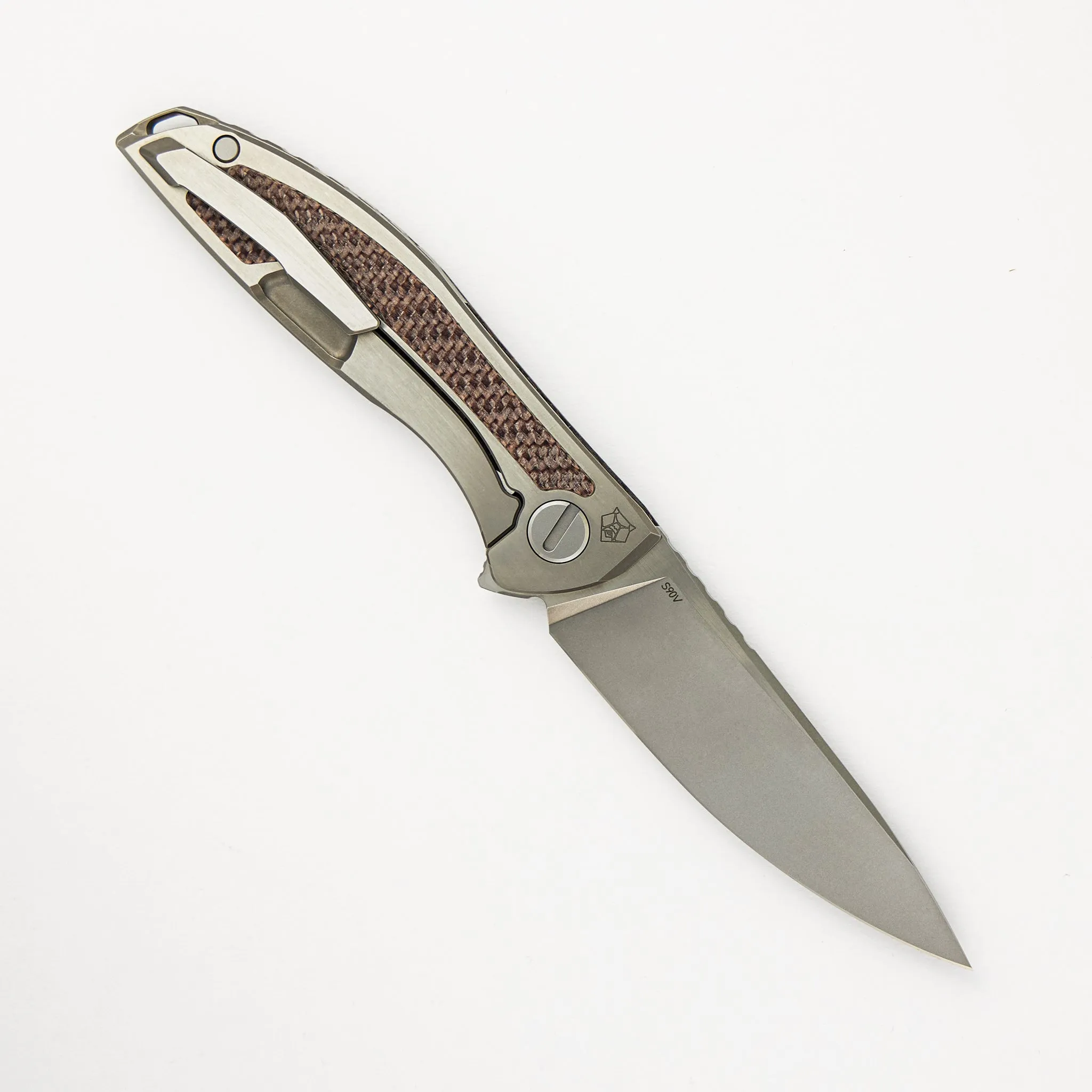 Chris Reeve Collaboration UniHation - Unique Graphic Custom Division - Brown Alutex - S90V Blade - MRBS
