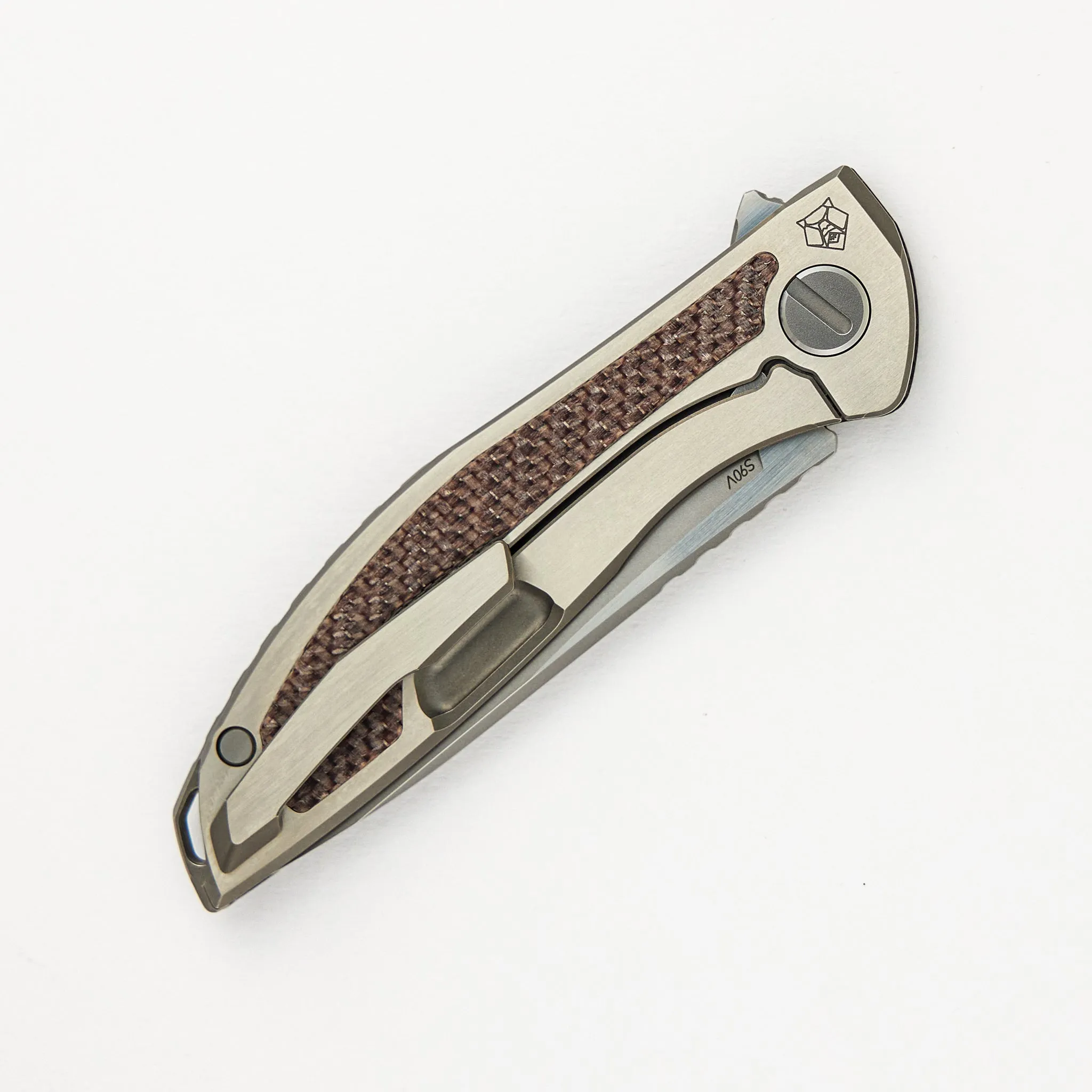 Chris Reeve Collaboration UniHation - Unique Graphic Custom Division - Brown Alutex - S90V Blade - MRBS