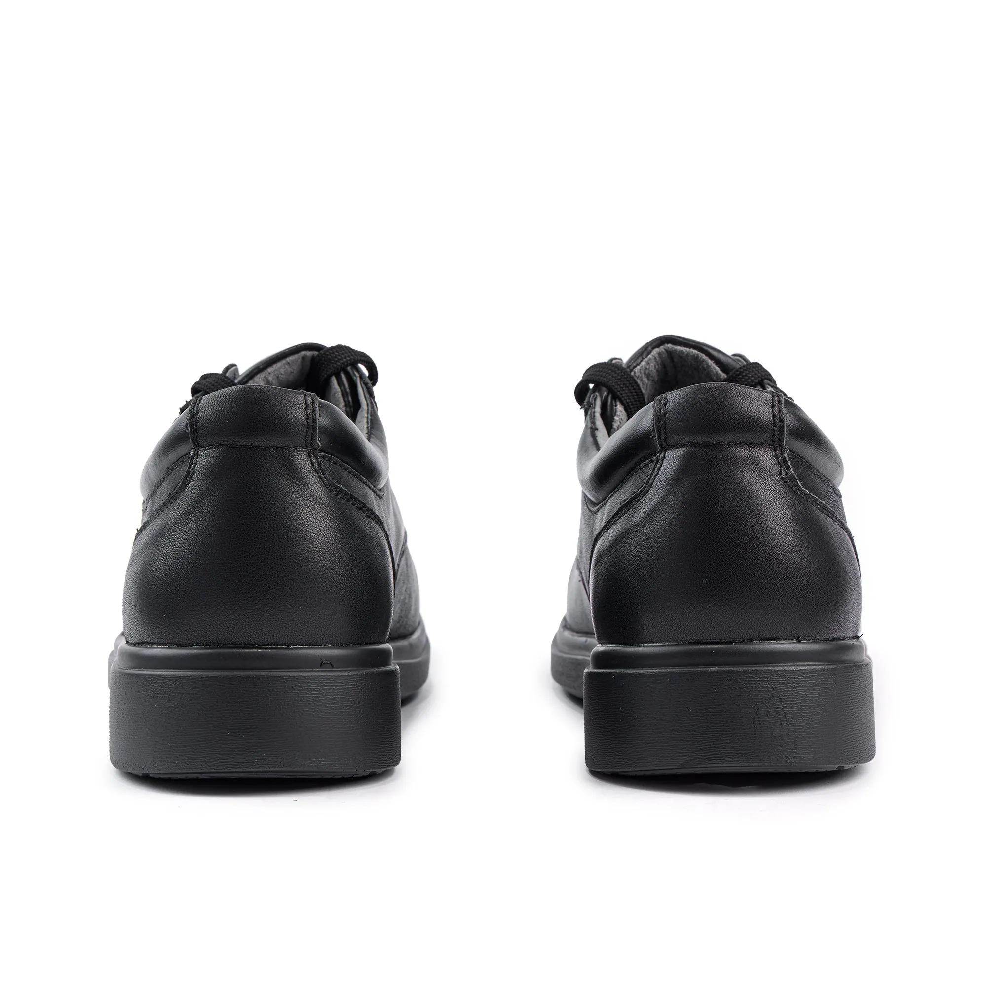 Class Senior Lace School Shoes - Black