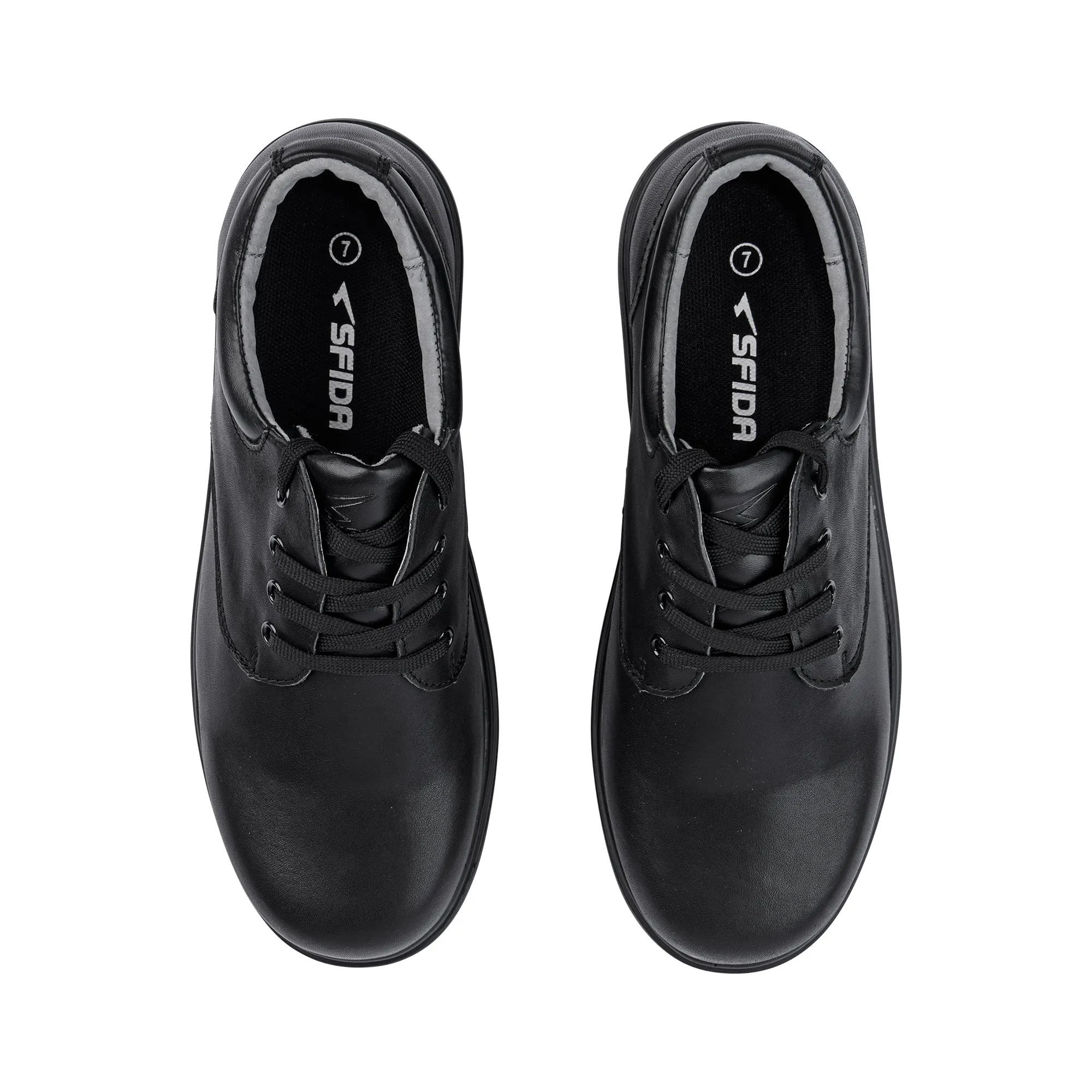Class Senior Lace School Shoes - Black