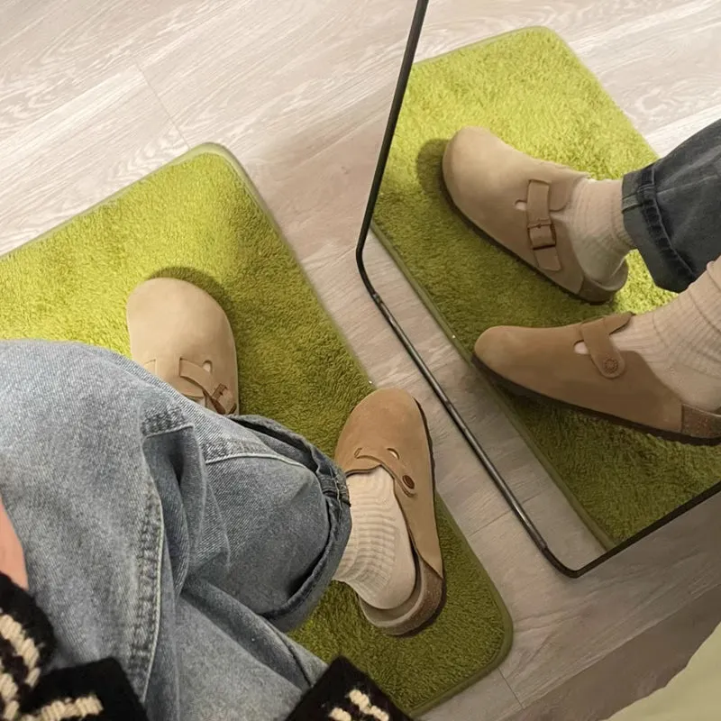 Closed front cork clogs for Women