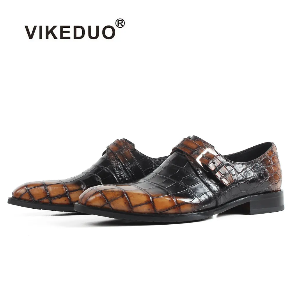 Crocodile Leather Shoes Classic  Handmade Leather