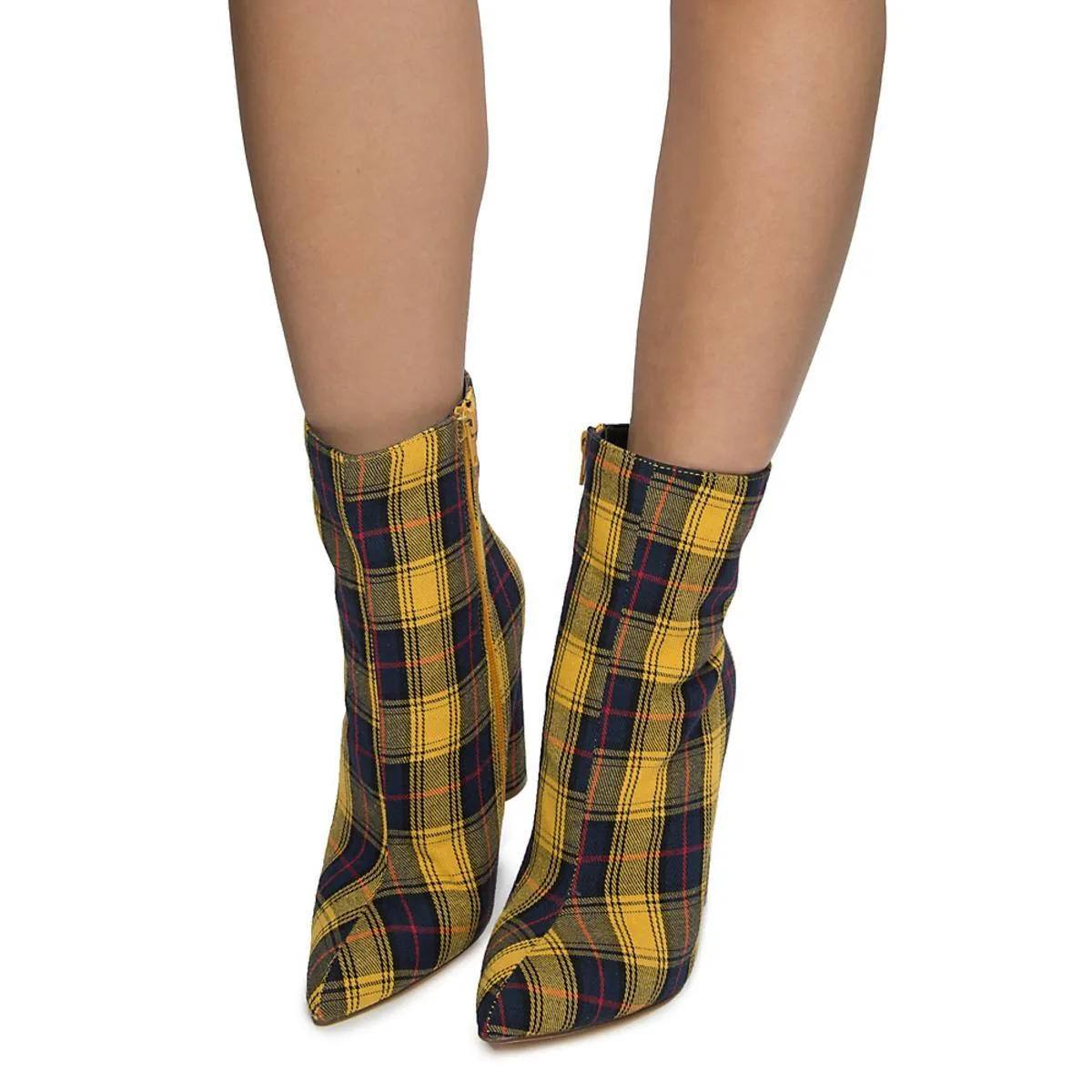 Elaska-5 High heel Ankle boots YELLOW PLARD
