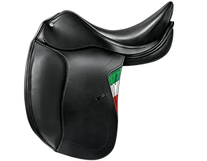 Equiline Elite Dressage Saddle SD605 - 17 inch Wide Gullet - Black