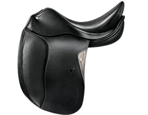 Equiline Elite Dressage Saddle SD605 - 17 inch Wide Gullet - Black