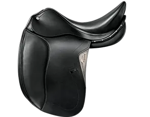 Equiline Elite Dressage Saddle SD605 - 17 inch Wide Gullet - Black