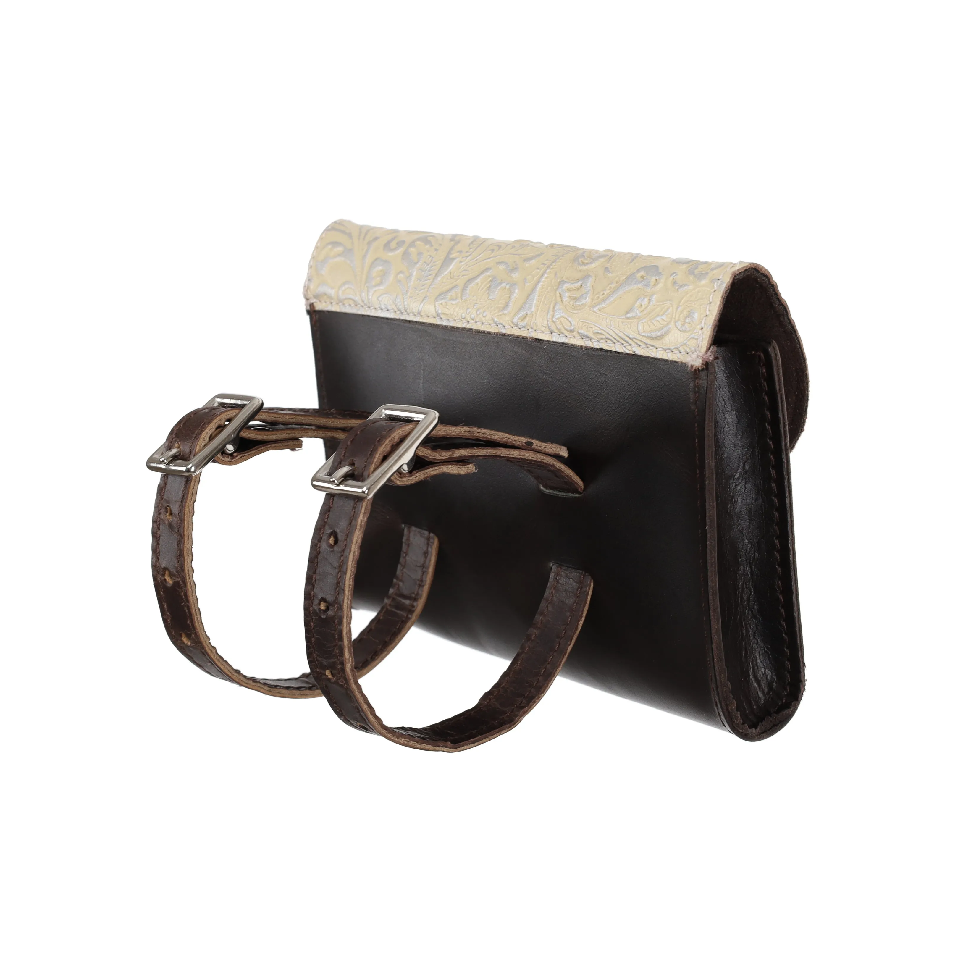 Ethereal Rose Leather Pommel Pouch