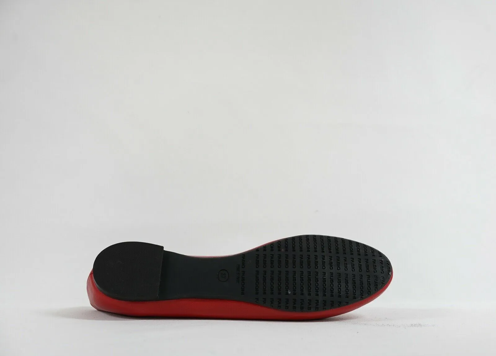 Fabio Rusconi Women's Red Leather Ballerina Flats S1795