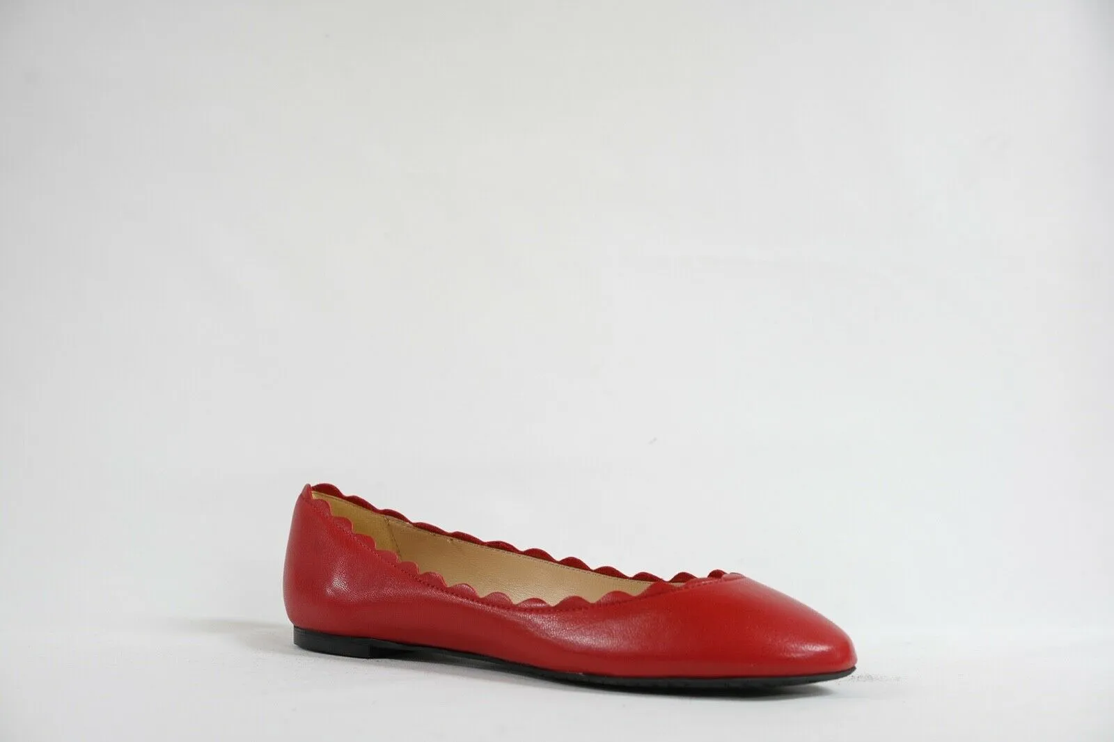 Fabio Rusconi Women's Red Leather Ballerina Flats S1795