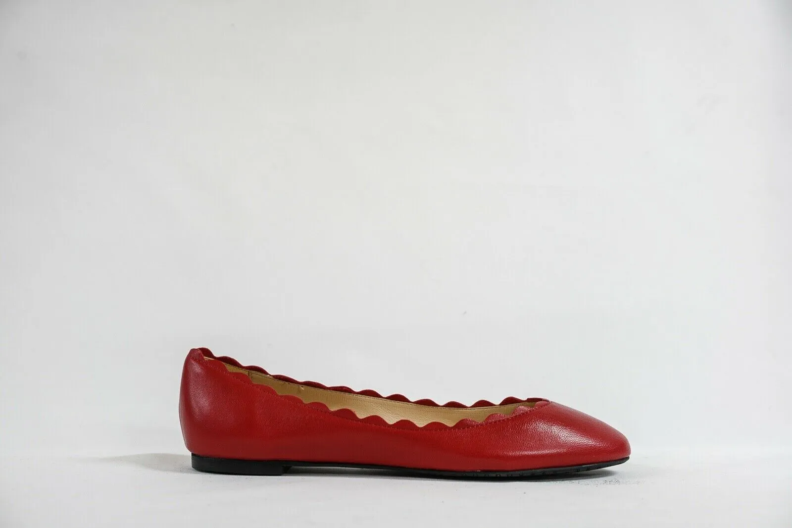 Fabio Rusconi Women's Red Leather Ballerina Flats S1795