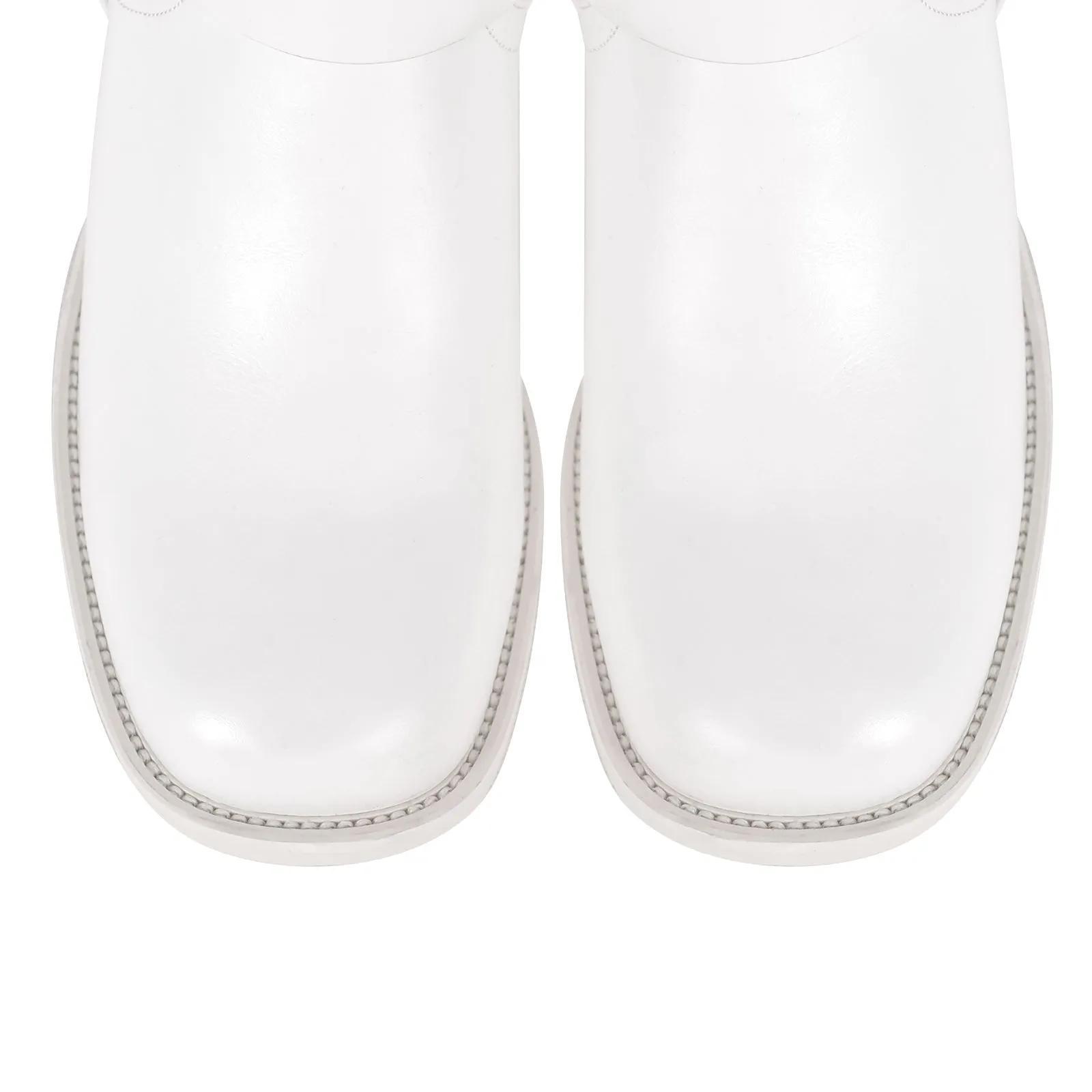 Fashion Buckle Chunky Heel Knee Boots